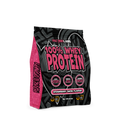 Faction Labs 100% Whey Protein package with pink and black design on a white background