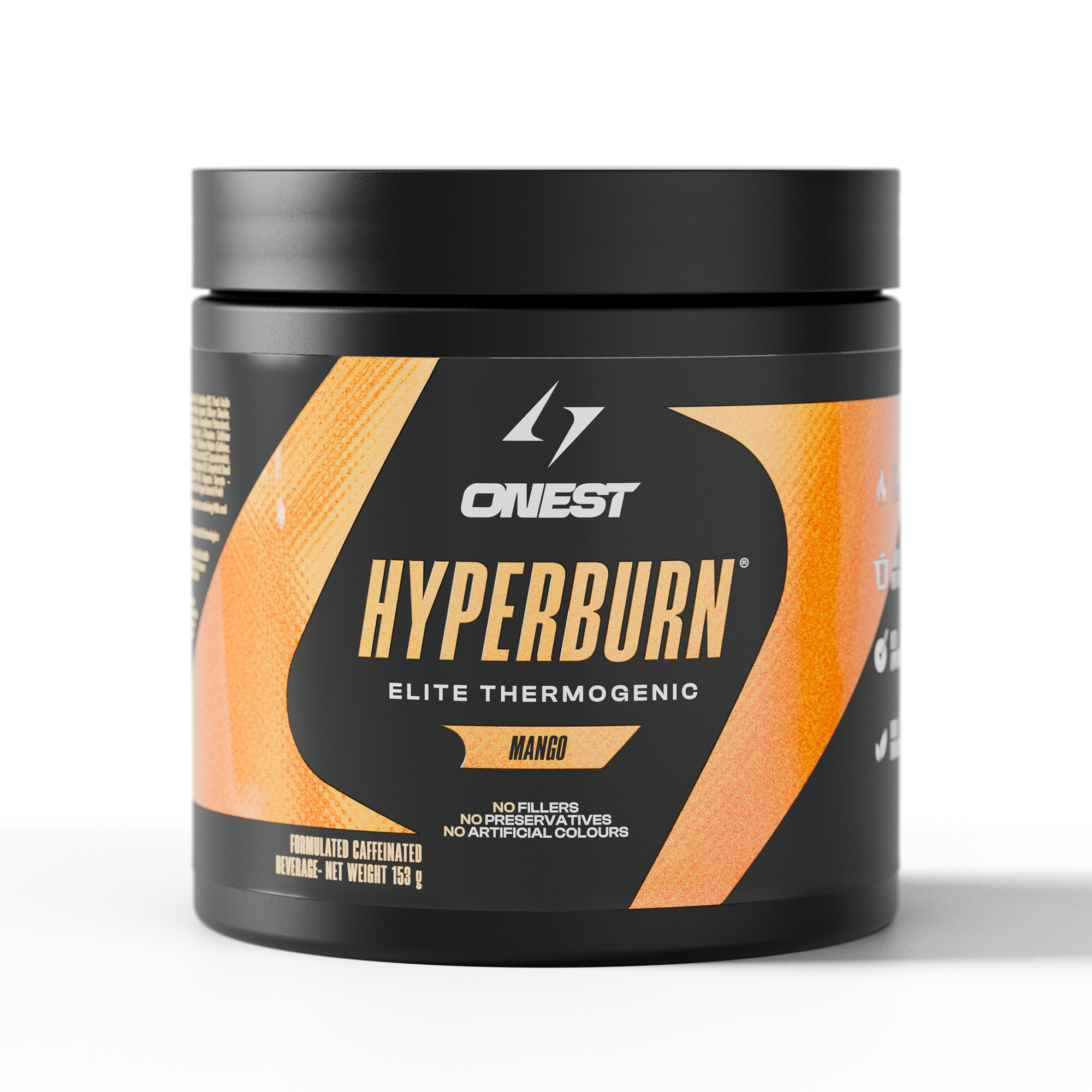 Onest Hyperburn Elite Thermogenic supplement container on a white background