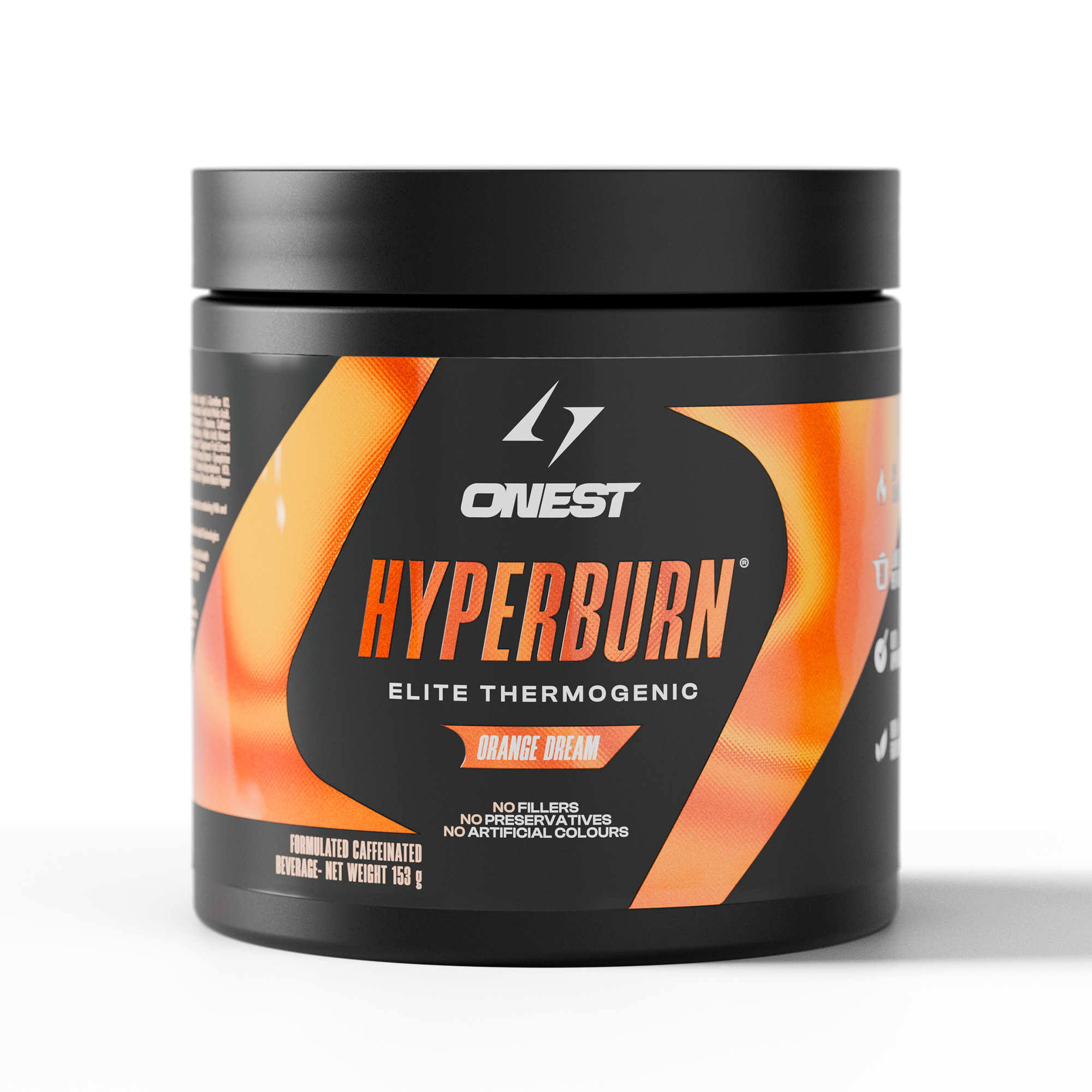 Onest Hyperburn Elite Thermogenic supplement container on a white background