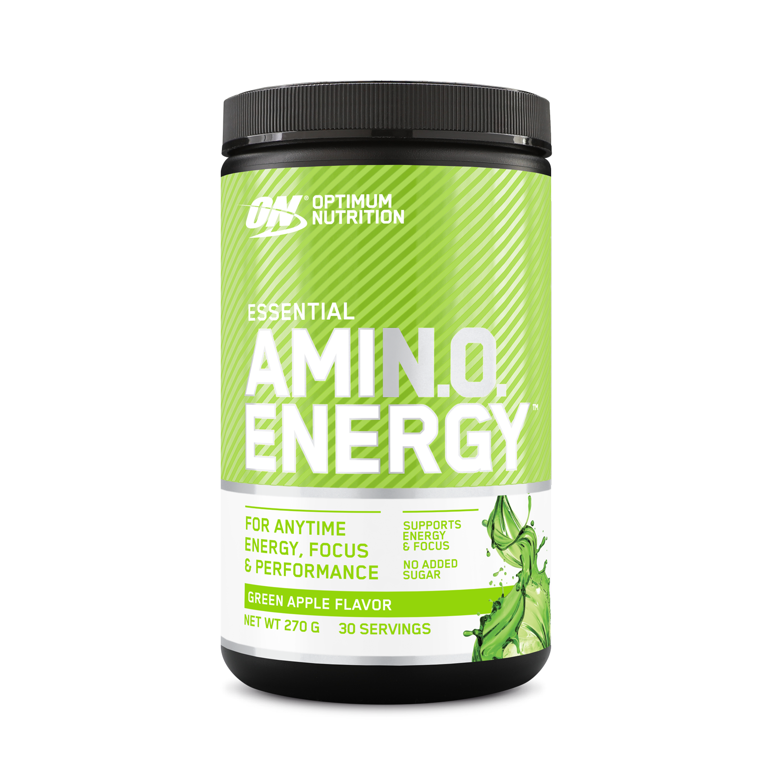Optimum Nutrition Amino Energy supplement container on a white background