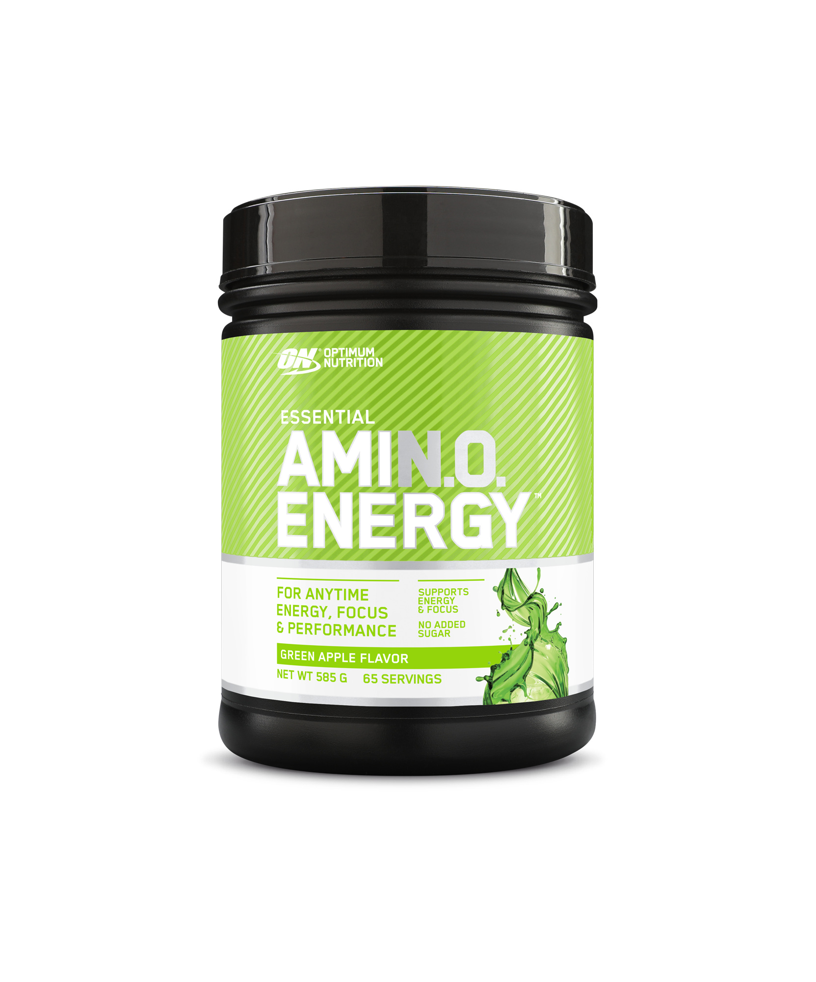 Optimum Nutrition Amin.O Energy supplement container on a white background