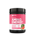 Optimum Nutrition Amin.O Energy supplement container with watermelon flavor on a white background