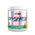 OxyShred supplement container with EHP Labs branding on a white background