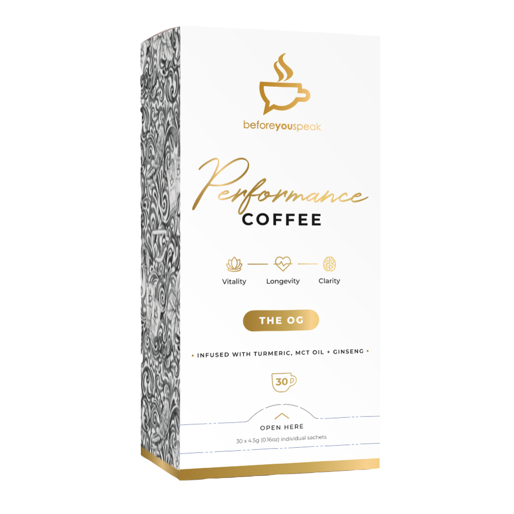 Before You Speak Performance Coffee