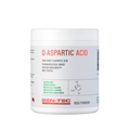 Container of D-Aspartic Acid powder by GEN-TEC on a white background