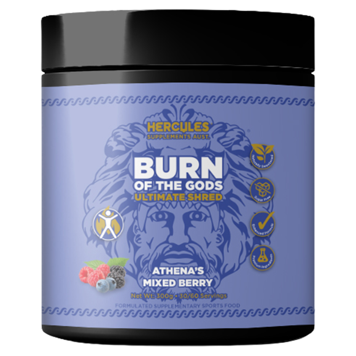 Hercules Burn of the Gods Ultimate Shred - Athena's Mixed Berry