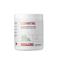 L-Carnitine powder container with Gen-Tec branding on a white background