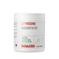 Container of L-Tyrosine powder by Gen-Tec Nutraceuticals on a white background