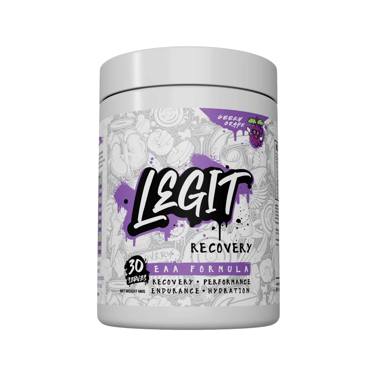 Legit Recovery EAA Formula Geeky Grape 480g