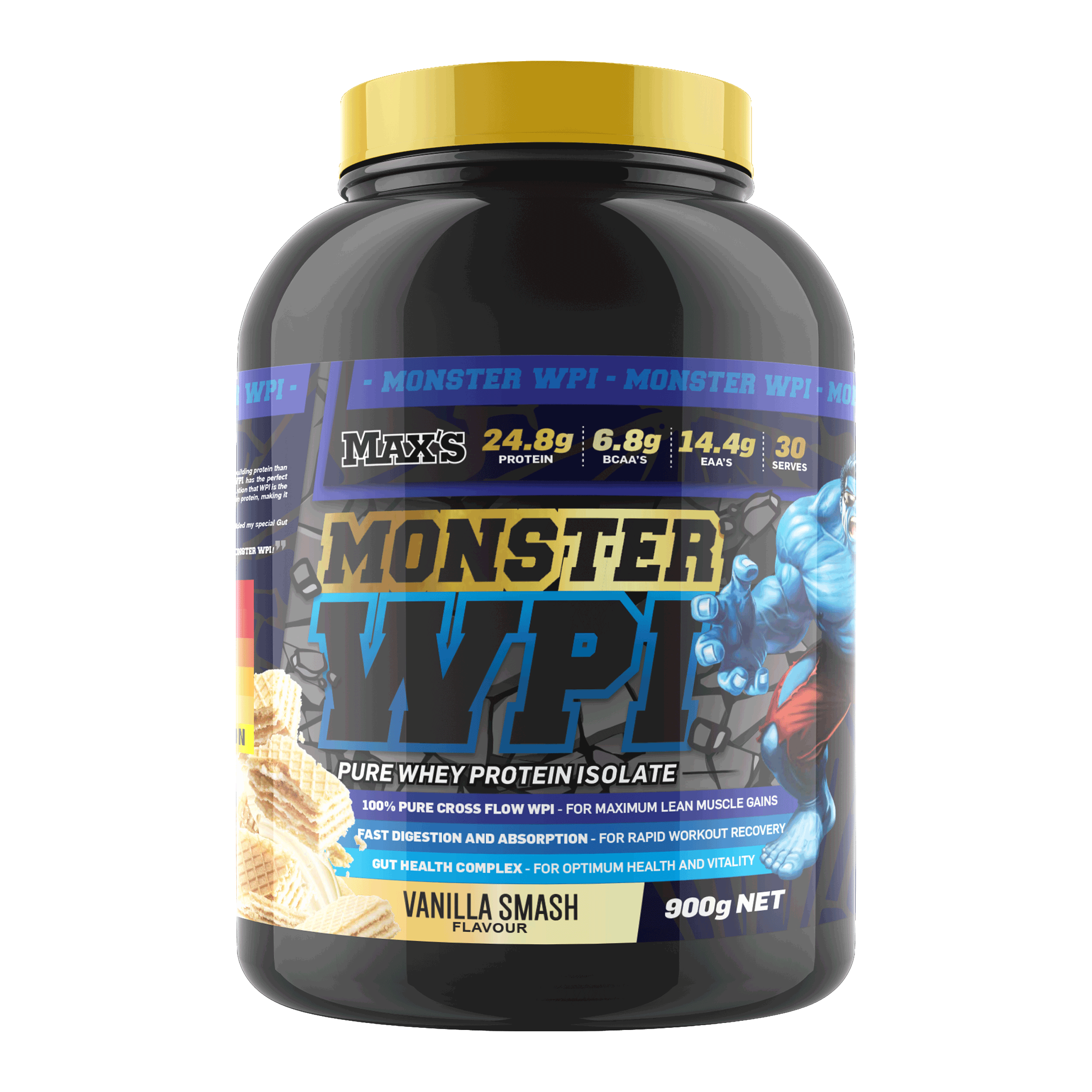 Max's Monster WPI Vanilla Smash 900g