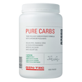 White container of 'Pure Carbs' with red and black text on a white background