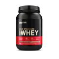Optimum Nutrition Gold Standard 100% Whey protein powder container on a white background