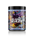 Kami Kaze Energy supplement container with colorful label on a white background
