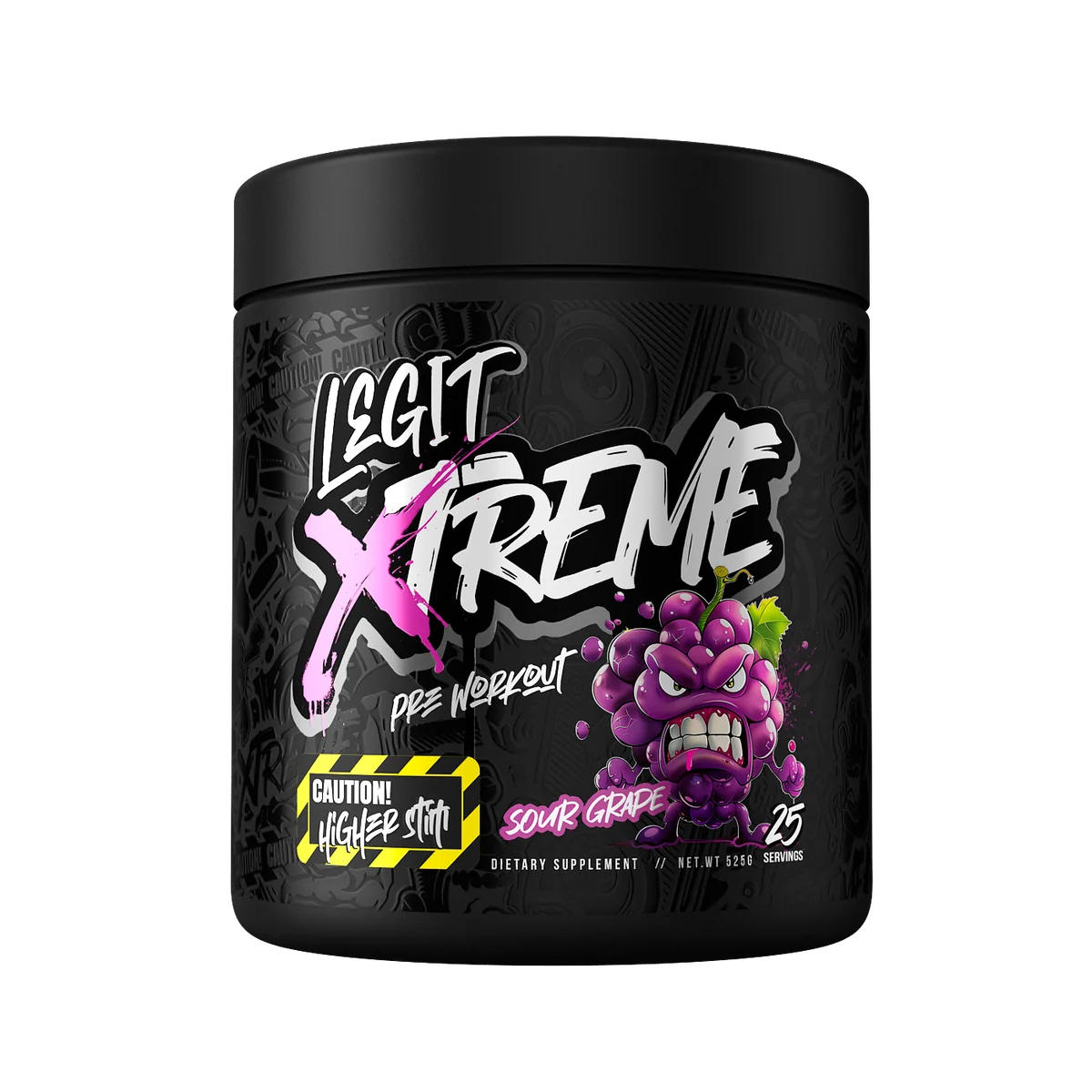 Legit Xtreme Pre Workout Sour Grape 525g