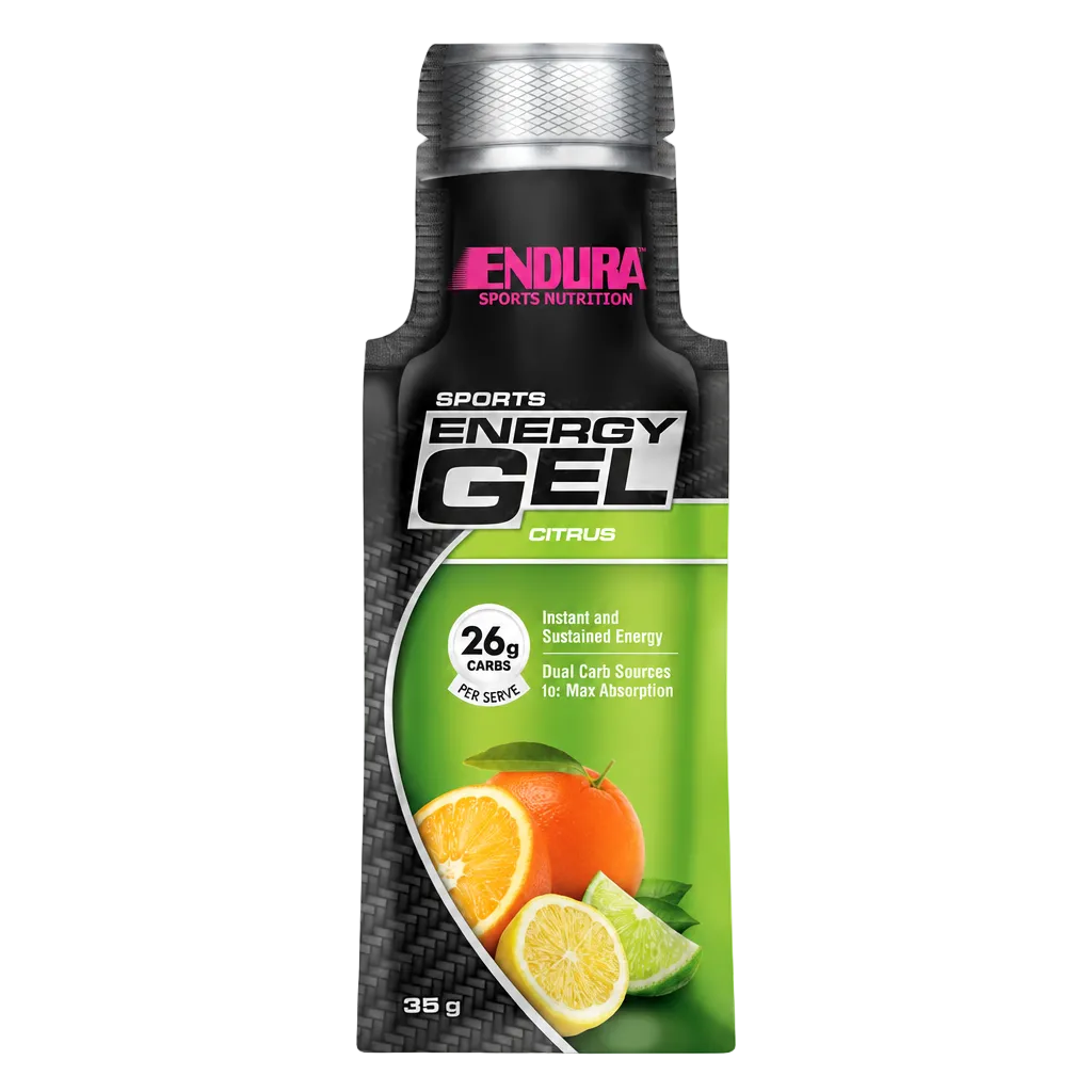 Endura Energy Gel Citrus on white