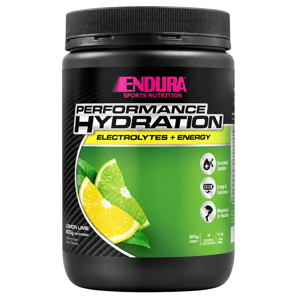 Endura Performance Hydration Lemon Lime on white