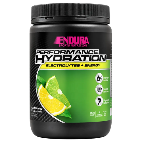 Endura Performance Hydration Lemon Lime on white