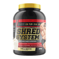 Max's Shred System protein powder container on a white background
