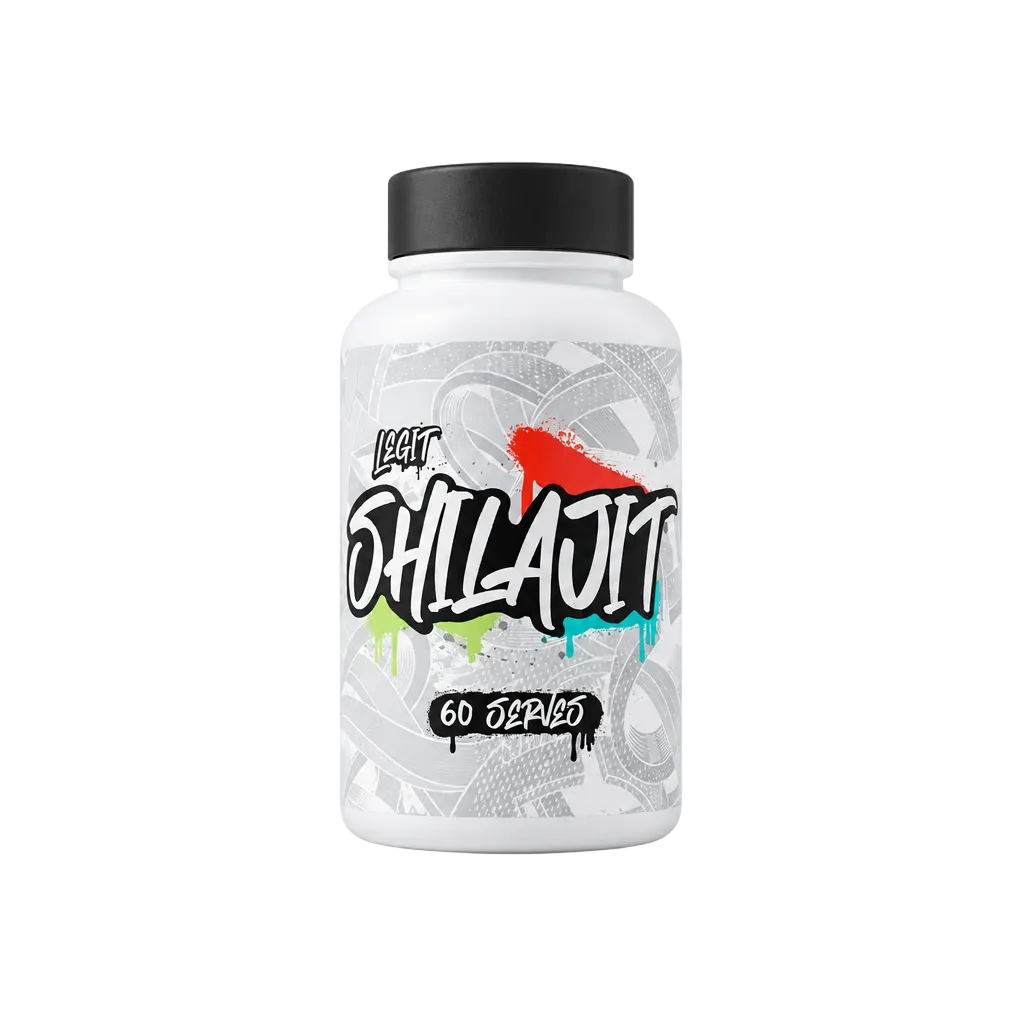 Shilajit on clean white background