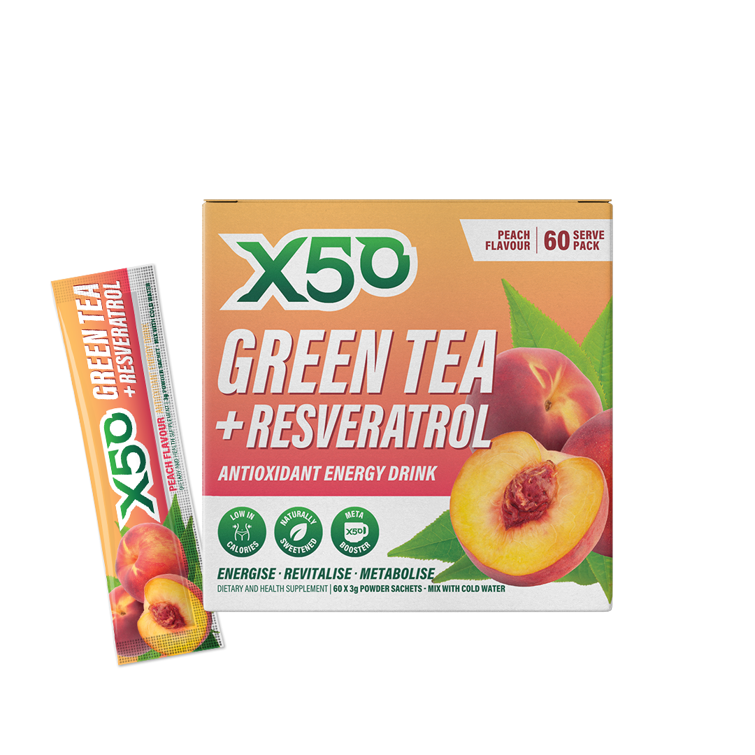 X50 Green Tea Peach (60) Wagga Supps