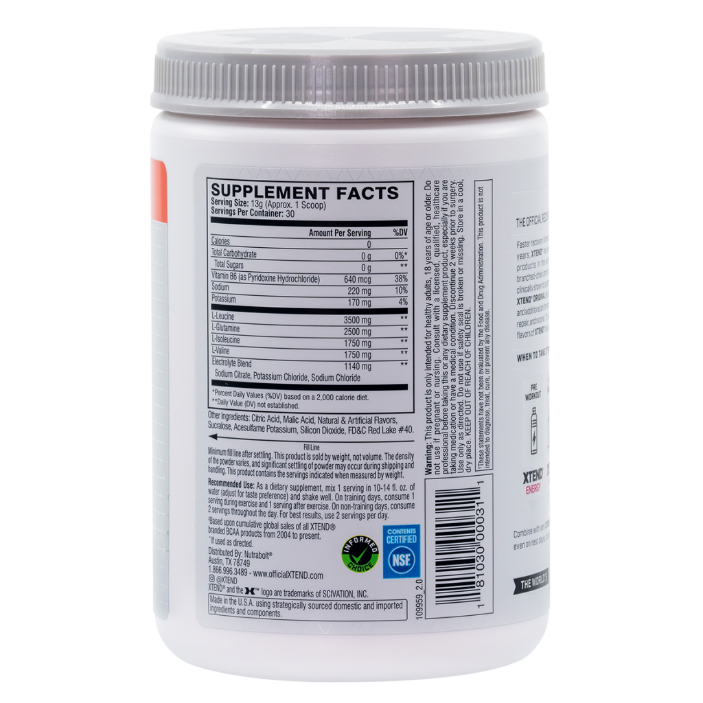 SCIVATION Xtend BCAA Strawberry Kiwi (30) Wagga Supps