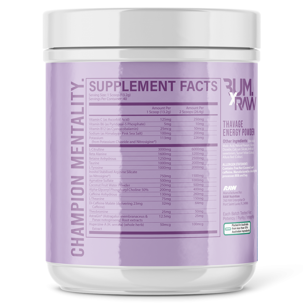 CBUM Thavage PreWorkout Rocket Candy Wagga Supps