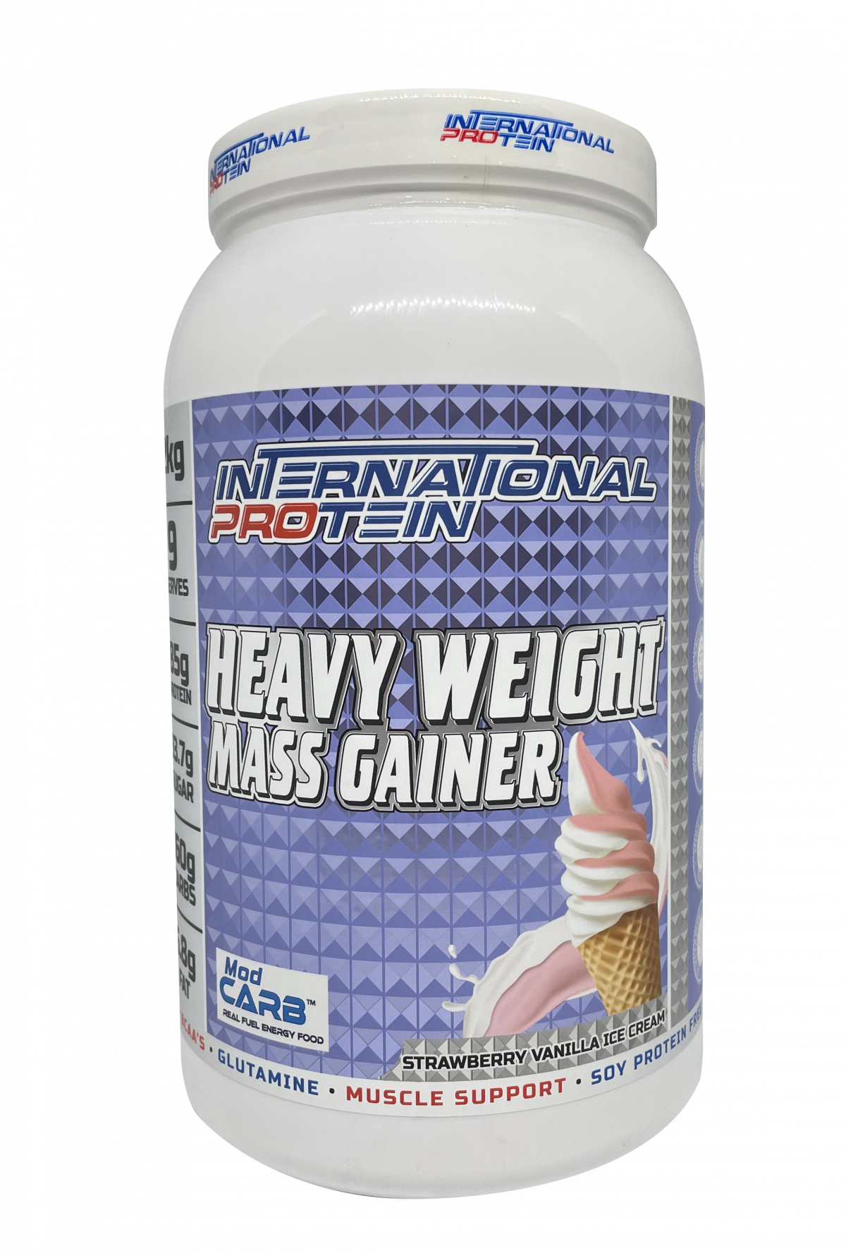 International Protein Heavy Weight Mass Gainer Strawberry Icecream