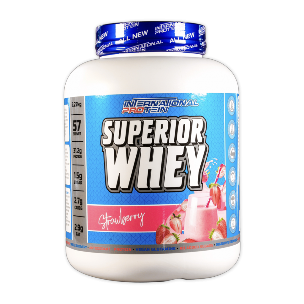 International Protein Superior Whey Strawberry 48 Wagga Supps 3411