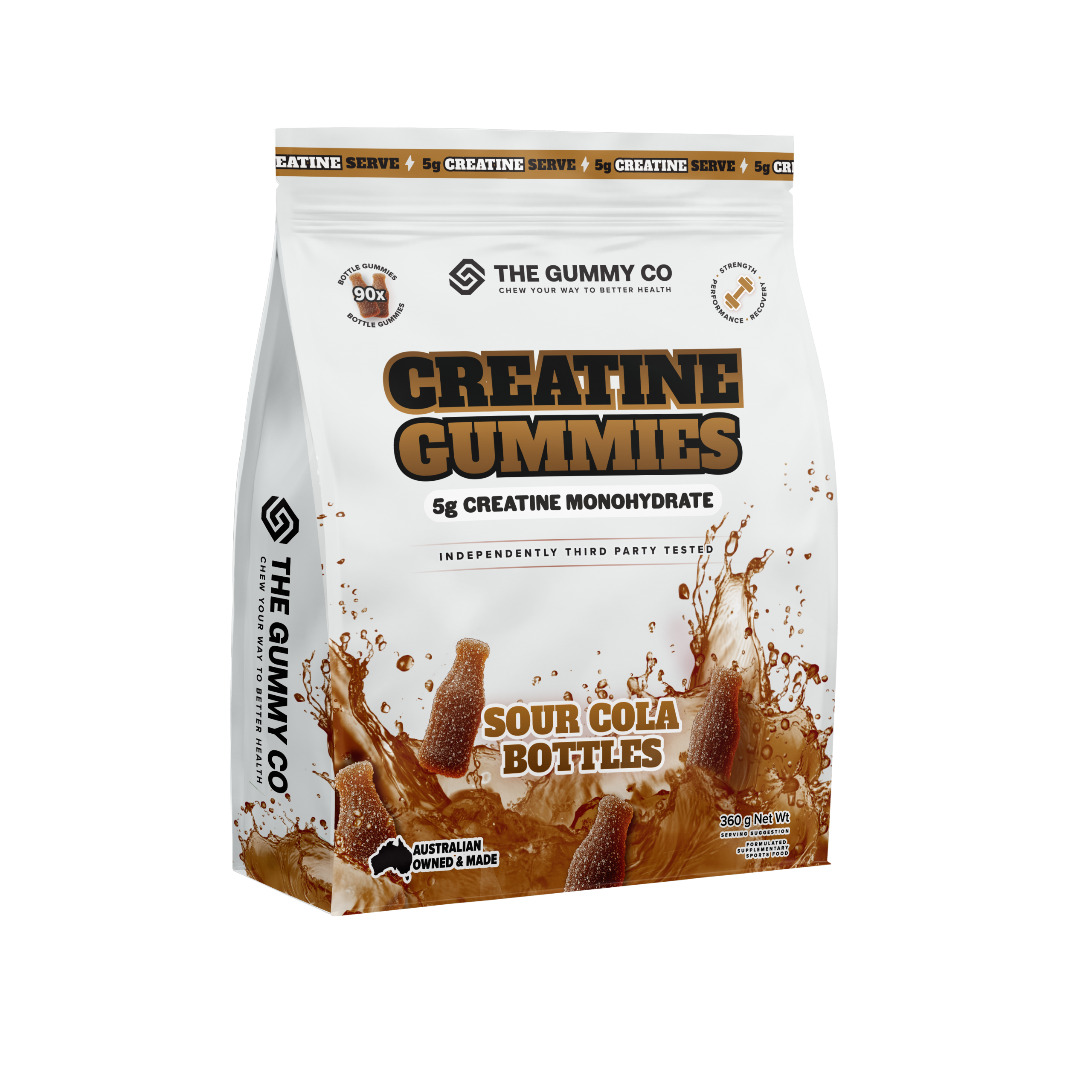 THE GUMMY CO – Creatine Gummies: Sour Cola